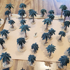 Picture of print of 28mm Modular Palm Trees - FULL PACK ( A + B +C )