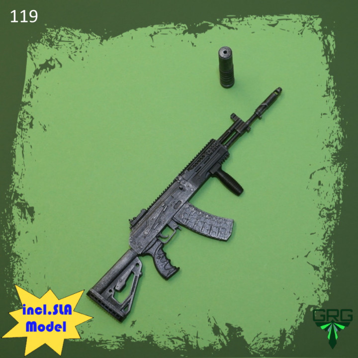 $2.20Kalashnikov AK12 - scale 1/4