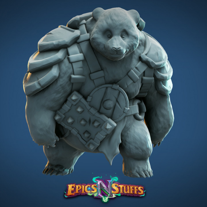 $3.49Armoured Bear Miniature - pre-supported
