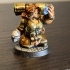 Dwarven Female Artificer Miniature - pre-supported print image