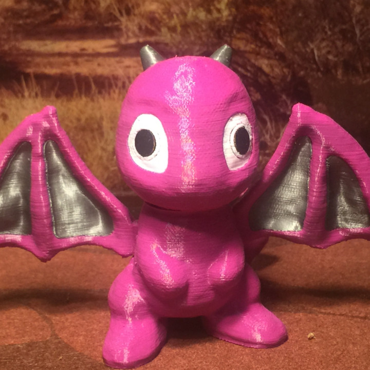 3D Printable Baby Dragon articulated by Todd Olsen