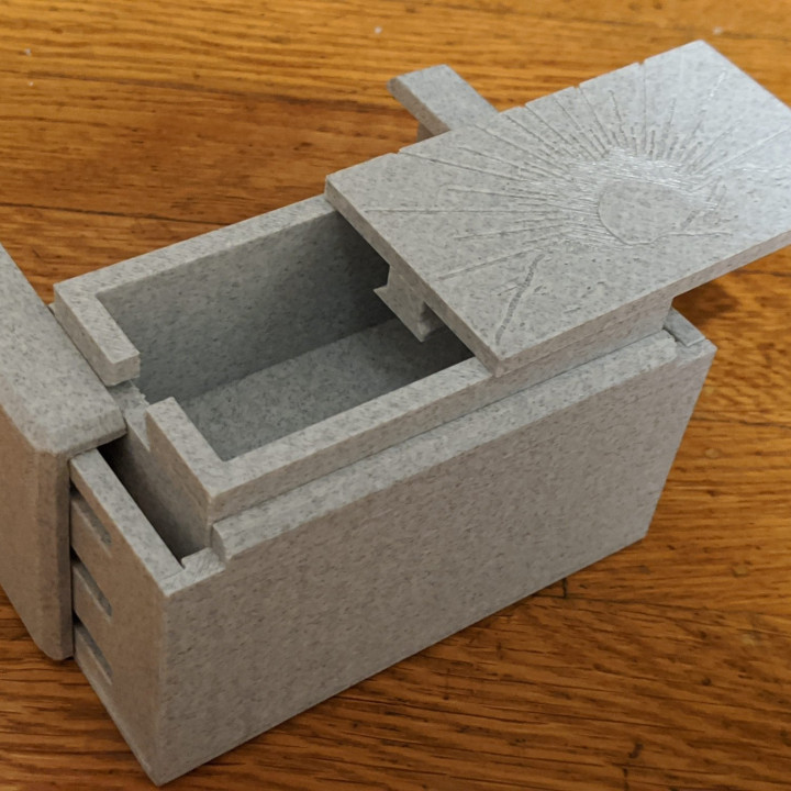 3D Printable Puzzle Box Easy to Print, Hard to Solve by David