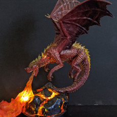 Picture of print of Adult red dragon (supported)