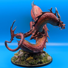 Picture of print of Asian Fire Dragon - Pre Supported