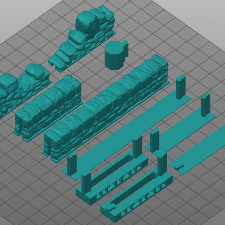 3D Printable OpenForge 2.0 + DungeonSticks V3 - Separate Wall Adapter ...