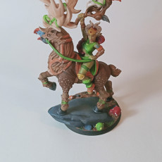 Picture of print of Bronwin - Forest Queen with Deer - 32mm - DnD -