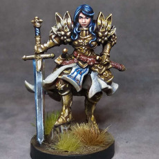 Picture of print of Angeline - Female Paladin - 32mm - DnD -