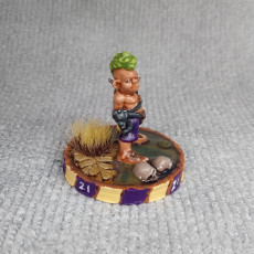 Picture of print of Bingo Whackins, Chaotic Halfling Fantasy Football Player