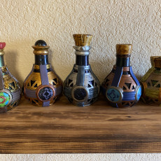 Picture of print of Alchemists potion bottle Dicebox (Threaded)