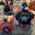 Wicked Marvel Avengers Captain America 3d Bust: STL ready for printing FREE print image