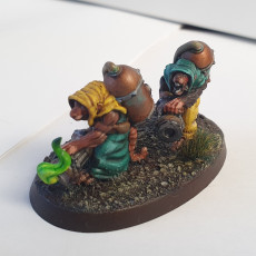 Picture of print of Ratfolk flamers (pre supported)