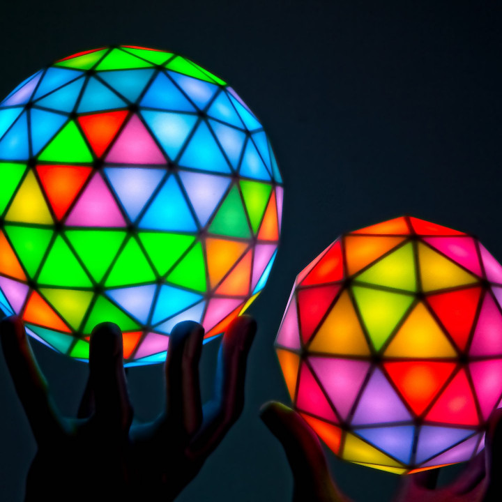 Geodesic(k) RGB LED Spheres
