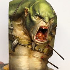 Picture of print of Orc Berserker Bust - Presupported