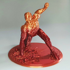 Picture of print of Iron Man MK42 - Super Hero Landing Pose Support Free Remix