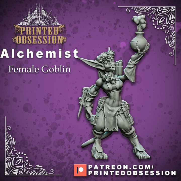 Alchemist available in 28 mm or 32 mm scale modular for DnD and tabletop