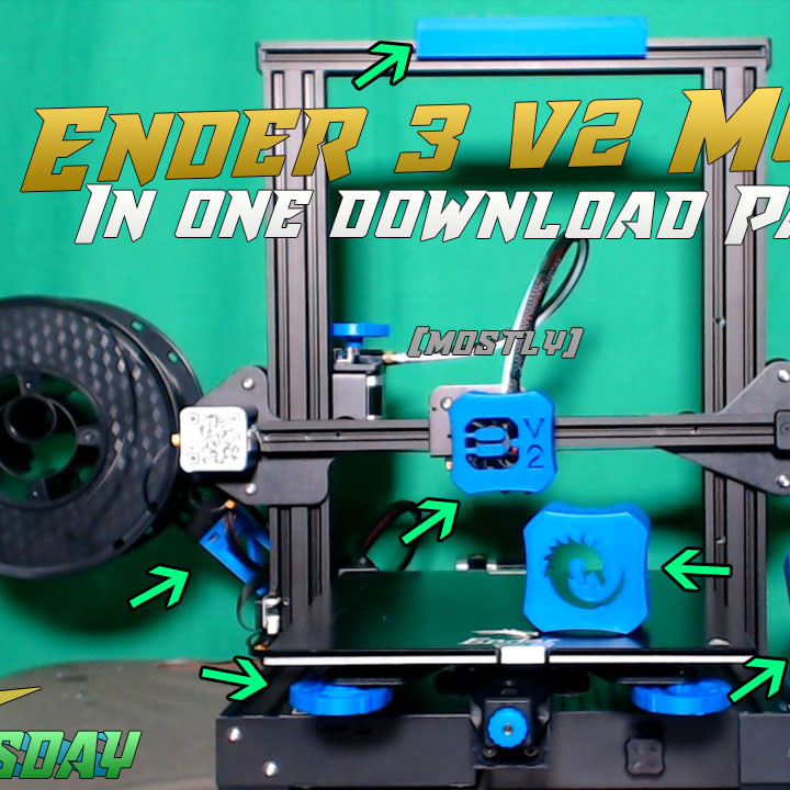3D Printable Technivorous Ender 3 v2 Mod Pack by Technivorous