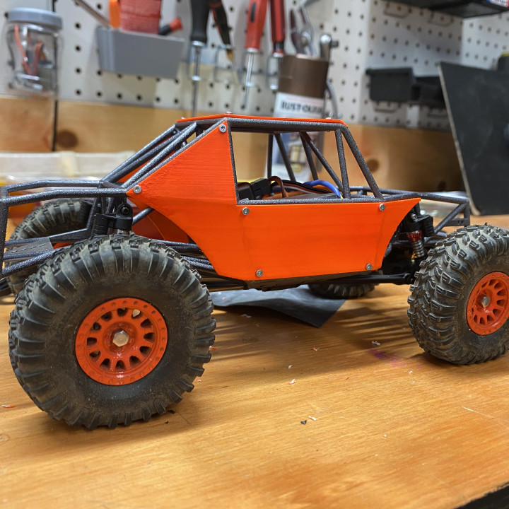 1:24 RC Edelstahl Chassis Rüstung für Axial SCX24 AXI00001 Buggy Lkw