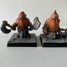 Picture of print of Dwarf Berserkers (pre supported)