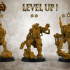 Adventurers Guild - LEVEL UP! Artificer Male (32mm scale modular Miniature) - set of 3 figures image