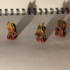 Picture of print of Fire Elementals small (Pre Supported)