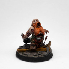 Picture of print of Zombie Dwarfs (pre supported)