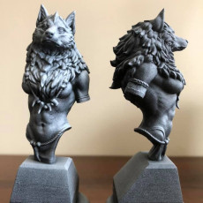 Picture of print of Oleana the Werewolf Queen bust pre-supported This print has been uploaded by Matylda Knapek