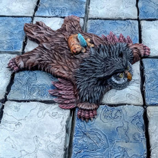 Picture of print of Owlbear skin rug