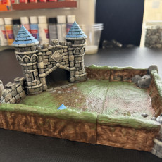 Picture of print of Dice BattleFields - Human Castle & Orcish Tower (Modular dice tower + tray)