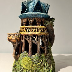 Picture of print of Druid Dice Tower - SUPPORT FREE!