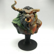 Picture of print of Minotaur Bust