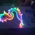 Blade runner neon dragon. image
