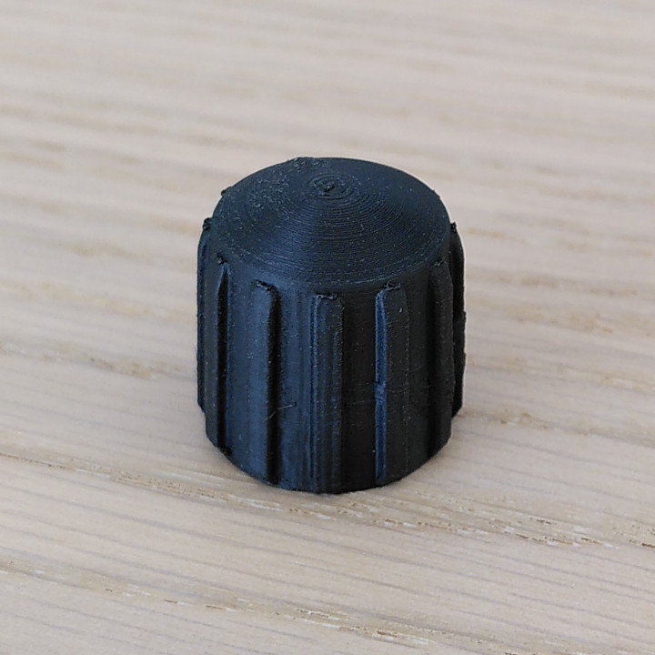 Stylish yet sturdy cap for M10 metric hex nuts