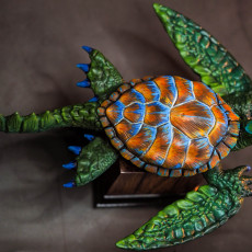 Picture of print of Green Sea Turtle Dragon