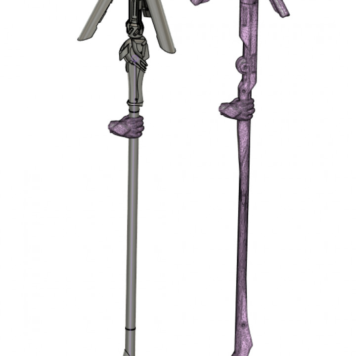 Staff like original from game (OVERWATCH - MERCY 30 CM TALL)