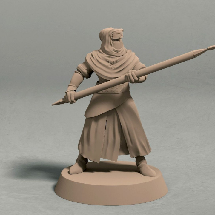 $1.99Night’s Cult soldier with spear pose 2 miniature – STL file