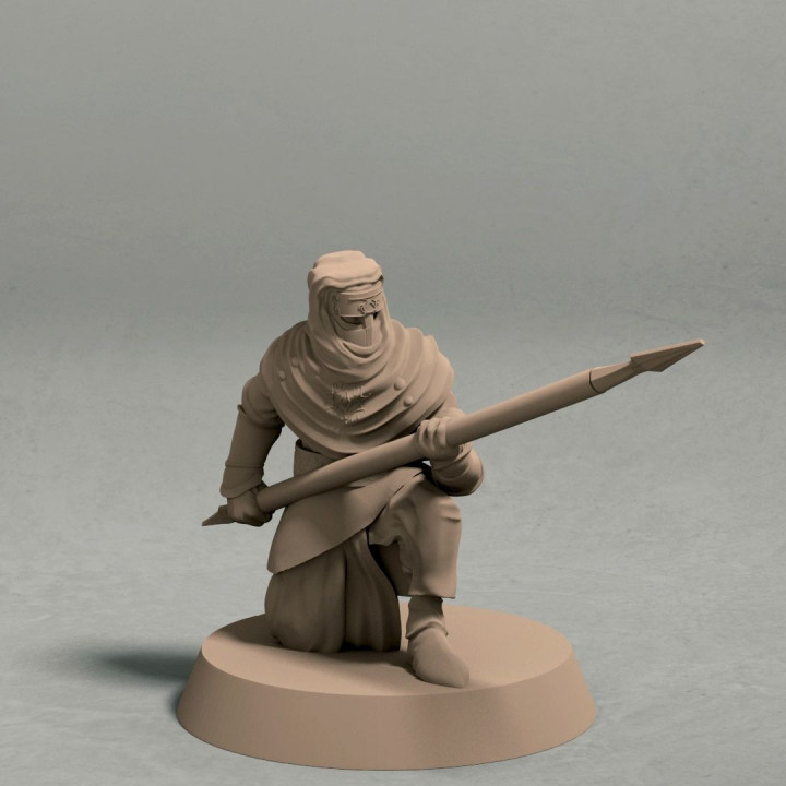 $1.99Night’s Cult soldier with spear pose 3 miniature – STL file