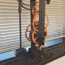 Picture of print of 3D printed Galileo escapement clock spring driven