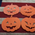 Halloween pumpkin Jack O Lantern Ornaments image