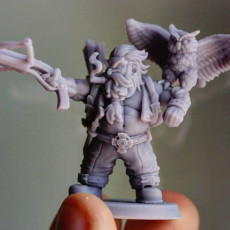 Picture of print of Big Holin Longlook [PRE-SUPPORTED] Dwarf Ranger