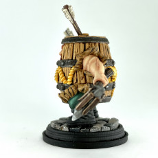 Picture of print of Klaus The Barrel [PRE-SUPPORTED] Dwarf Fighter