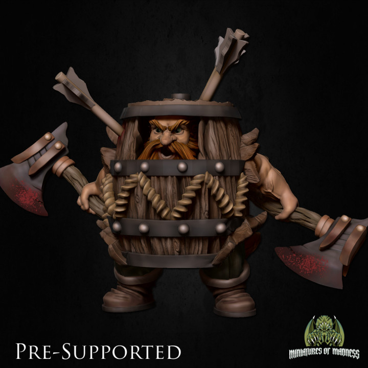 Klaus The Barrel [PRE-SUPPORTED] Dwarf Fighter's Cover