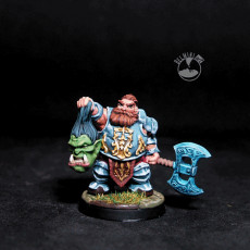 Picture of print of Vognar Cuthroats [PRE-SUPPORTED] Dwarf Fighter