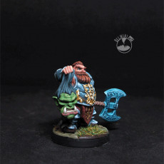 Picture of print of Vognar Cuthroats [PRE-SUPPORTED] Dwarf Fighter