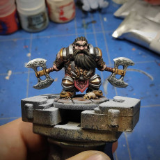 Picture of print of Sinar The Fearless [PRE-SUPPORTED] Dwarf Fighter