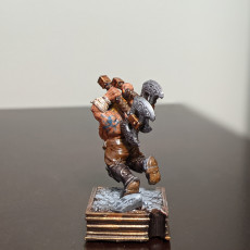 Picture of print of Hegnar The Impetuous [PRE-SUPPORTED] Dwarf Barbarian