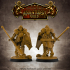 Level Up Paladins - Female (3x modular 32mm scale miniatures) PRESUPPORTED image
