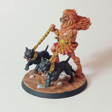 Picture of print of Heraklion - Gladiator with dogs - 32mm - DnD -