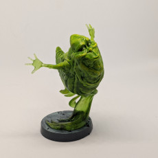 Picture of print of Happy Slimer pre-supported
