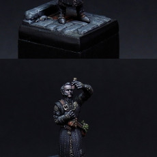 Picture of print of Vampire and alchemist. Tabletop miniature This print has been uploaded by CyAniDe