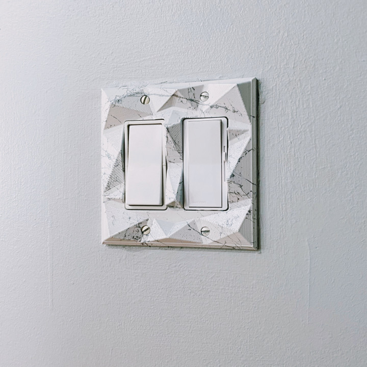 3d Geometric Light Switch Plate Cover, Light Switch Panel Cover